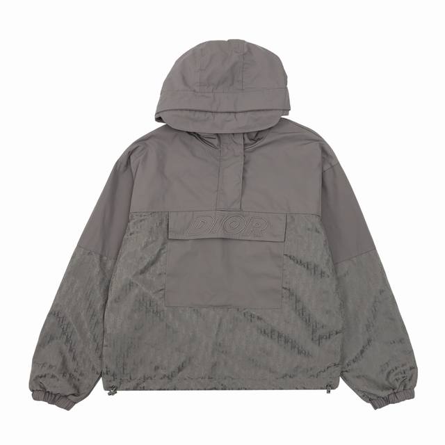 Dior 迪奥 半拉链刺绣满印冲锋衣外套 Size：Xs-L