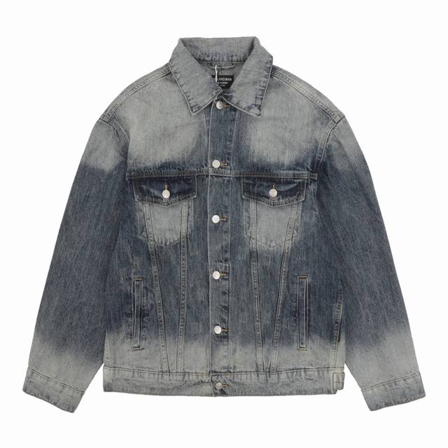 Balenciaga 巴黎世家 背后烫钻字母牛仔外套 Size：S-Xl