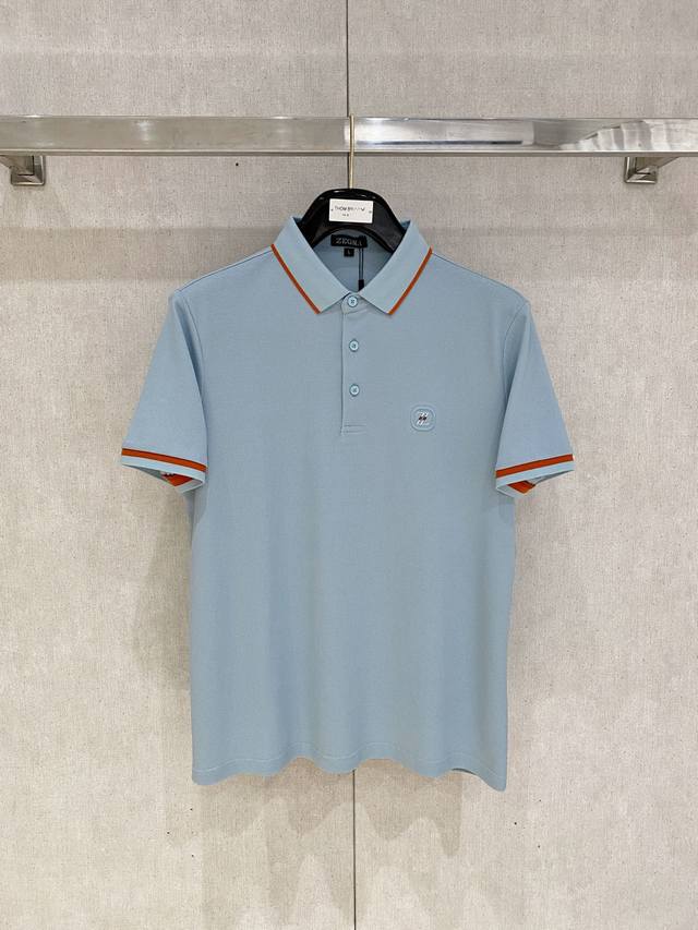 新品上市 杰尼亚 2025Ss夏季新款字母Logo男士翻领Polo衫！经典商务男款，高端男装的天花板级别的商务男款！简约时尚大气不失优雅，单穿内搭体面过人，品质