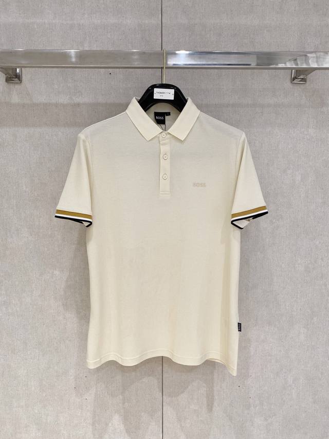 新品上市 Boss 2025Ss夏季新款字母Logo男士翻领Polo衫！经典商务男款，高端男装的天花板级别的商务男款！简约时尚大气不失优雅，单穿内搭体面过人，品