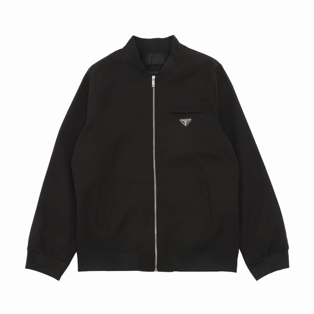 Prada 普拉达 背后烫钻徽标拉链外套 Size：S-Xl