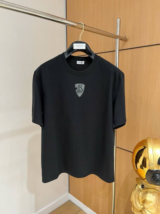 Burberry 巴宝莉 2025春夏新品 三标齐全 260克圆领纯棉短袖T恤 好货不用过多介绍 看细节 专柜码数：M-Xxxl 175 140建议L