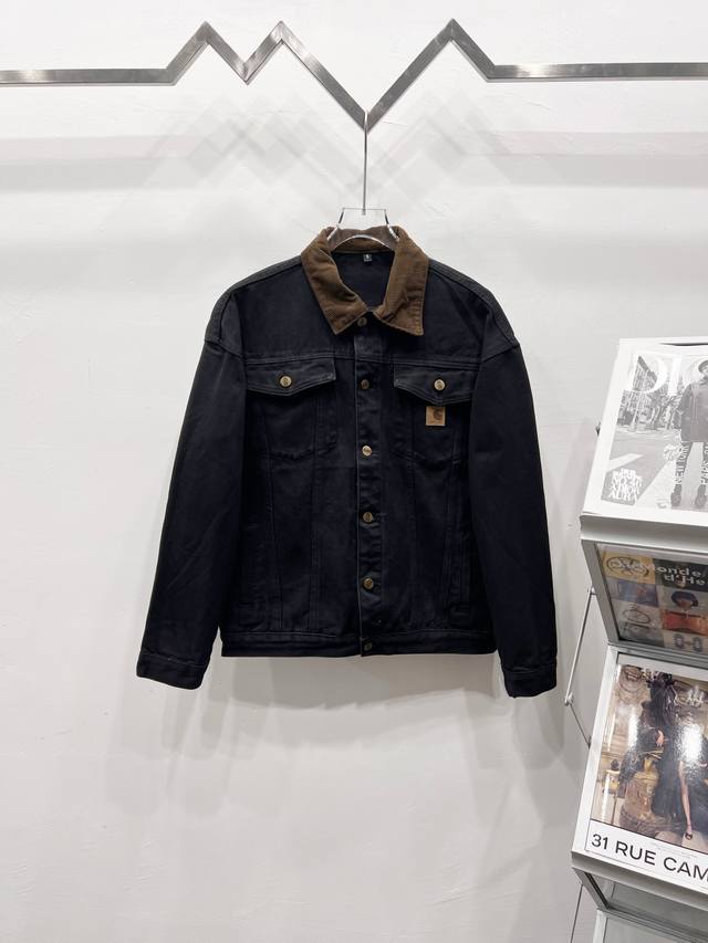 款号： R043 Carhartt Wip & 卡哈特 复古做旧重磅水洗底特律多口袋日系夹克牛仔外套- 成衣水洗做旧处理，懂得大哥已经下手了！上身很帅，比常规颜