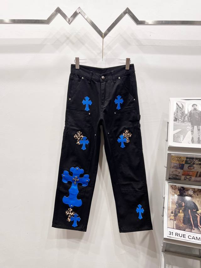 款号： R031 Chrome Hearts 克罗心 顶级牛王 F&F 亲友限定 1Of1 卡哈特底版 牛仔裤 立体版型 宽松舒适不挑身材 显高显瘦 大厂精工