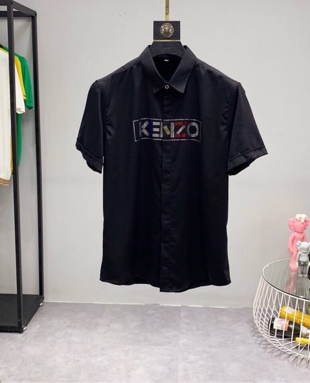 Haiyu 高田贤三 Kenz* 22Ss春夏新款短袖衬衫 官网同步发售，专柜最新元素，采用3D定位数码印花技艺，色泽艳丽，采用100%进口120支高支棉面料，