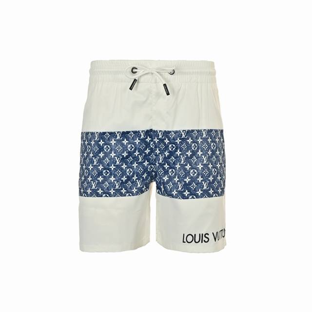 精修实拍 售后无忧 Louis Vuitton 路易威登 25Ss 老花拼接沙滩短裤 精工艺梭织面料，定制五金，做工精细，质感一流，垂感十足，享受夏日与海滩的清