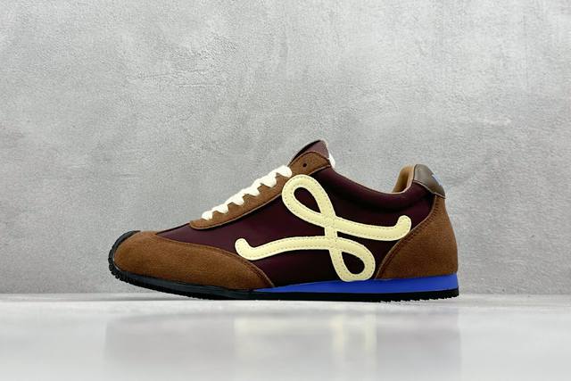秒杀特价 工厂P套现 超级特价福利 罗意威Loewe Ballet Runner Sneakers 芭蕾舞 系列阿甘复古风德训薄底百搭休闲运动鞋 全手工拉帮工艺