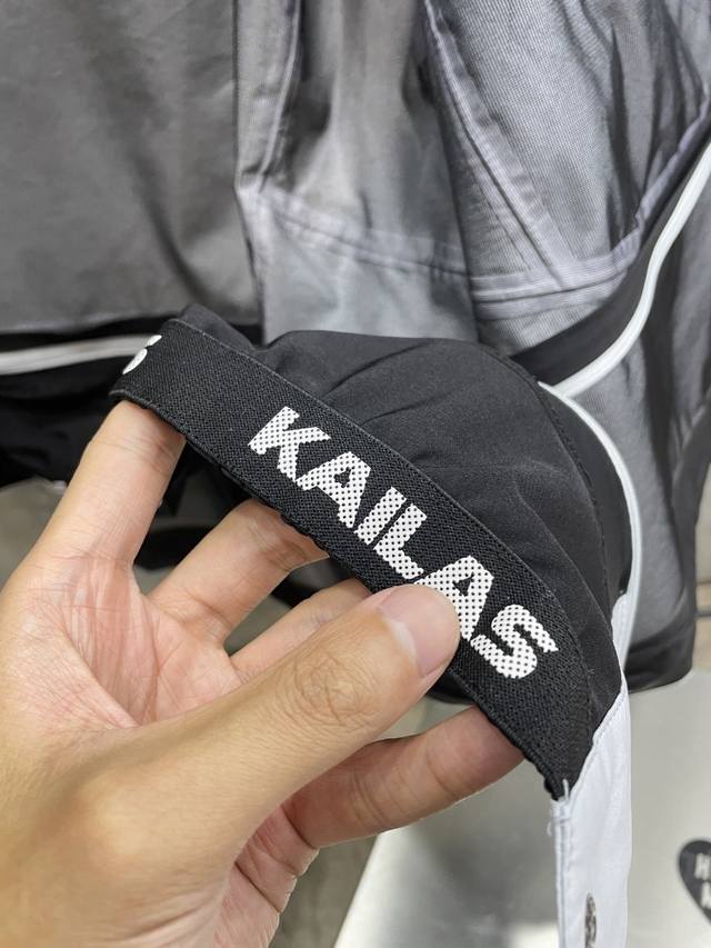 凯乐石Kailas Mont-X 运动户外硬壳专业暴雨级 防水防风耐磨防雨冲锋衣 -辅料：原版拆解开发，一比一定制的小标，领标，水洗，吊牌，五金等等。 - 防水