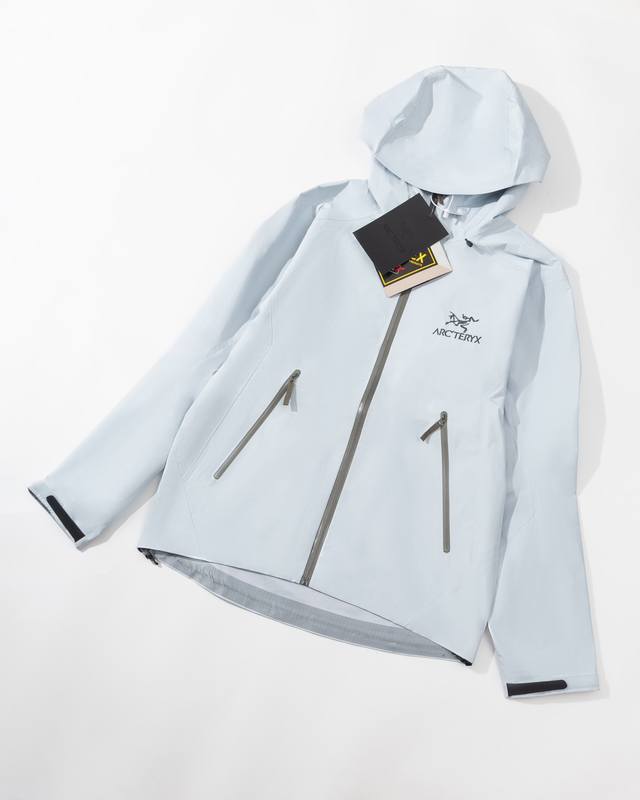 顶级版本 以太蓝白底 款号J88 Arc‘Teryx Beta Lt Gore-Tex Jacket-Men's始祖鸟户外防水硬壳全压胶冲锋衣夹克外套 -Yb四
