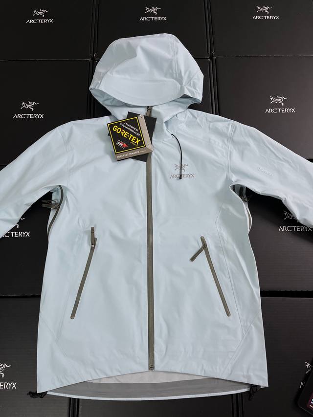 顶级版本 以太蓝 款号J88 Arc‘Teryx Beta Lt Gore-Tex Jacket-Men's始祖鸟户外防水硬壳全压胶冲锋衣夹克外套 -Yb四次压
