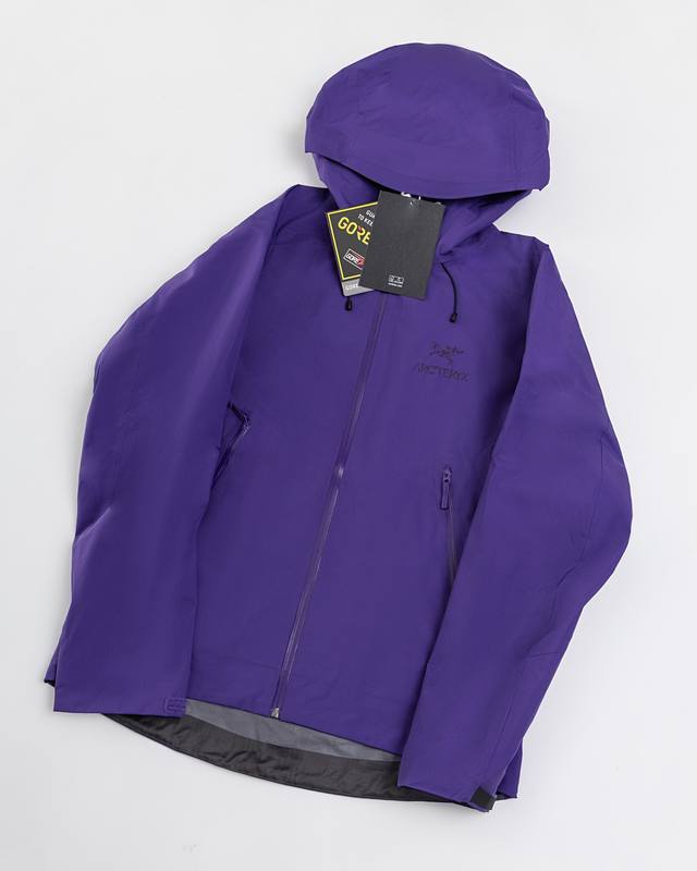 顶级版本 幻银紫白底 款号J88 Arc‘Teryx Beta Lt Gore-Tex Jacket-Men's始祖鸟户外防水硬壳全压胶冲锋衣夹克外套 -Yb四