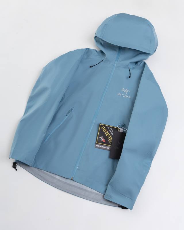 顶级版本 竹月蓝白底图 款号J88 Arc‘Teryx Beta Lt Gore-Tex Jacket-Men's始祖鸟户外防水硬壳全压胶冲锋衣夹克外套 -Yb