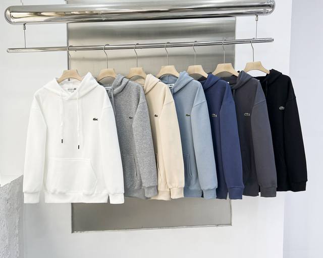 新款！Lacoste 法国鳄鱼限定款 特制出品！拉科斯特2025年新款男女同款情侣连帽卫衣潮流休闲卫衣外套 放心品质 ，不吹不黑，精工出品！ 这个卫衣属于主线的