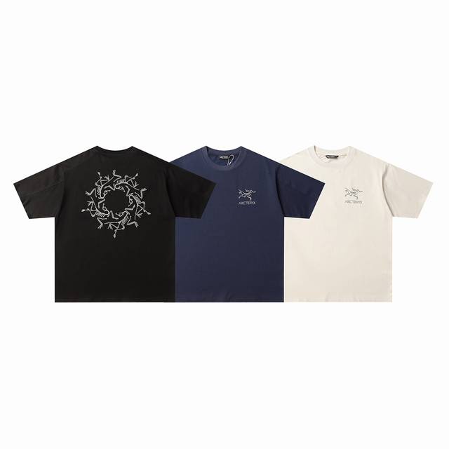 Arctetyx 始祖鸟 Multi Bird Logo Ss后背字母Logo图案印花美式复古圆领短袖T恤 - Arc'teryx 始祖鸟幻影鸟休闲短袖T恤 -