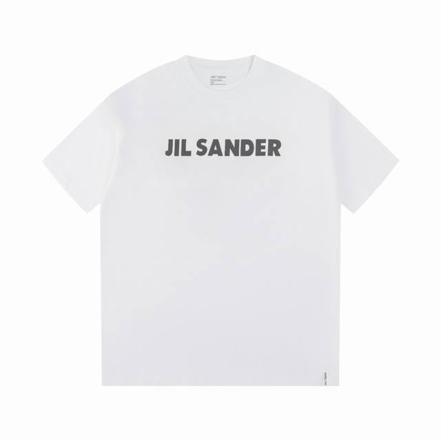 Jil Sander+ 始祖鸟 Ss短袖T恤 3D反光印花小鸟字母Logo短袖 面料：240克双纱高密度纯棉面料 - 工艺: 整件衣服采用精密压花工艺 - 男女