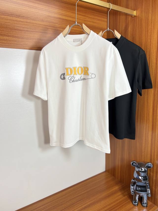 Dior 迪奥 2025春夏新品 三标齐全 圆领纯棉短袖T恤 好货不用过多介绍 看细节 专柜码数：M-Xxxl 175 140建议L