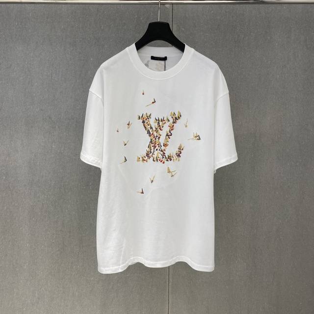 Xp 驴家 2025春夏新款Lv刺绣字母Logo图案短袖 码数：S-Xl