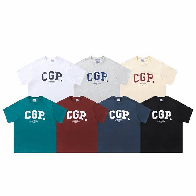 C18#上新 Codegraphy Cgp 经典Logo短袖T恤 爱豆的最爱 宽松休闲版型 字母印花 夏天百搭又不单调 男女同款 现货发售 颜色:黑色 白色 浅