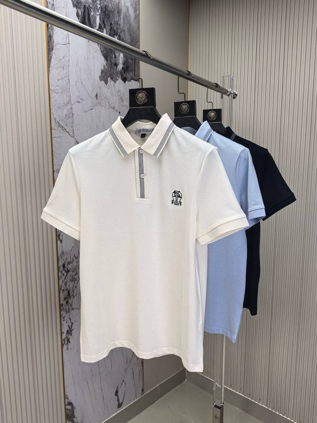 Bc。25春夏新款原单男士翻领Polo衫短袖T恤 柜台同步发售 爆款 简洁时尚百搭 高端品质 胸前刺绣Logo图案设计 定制进口双股珠地纯棉面料 穿着舒适 透气
