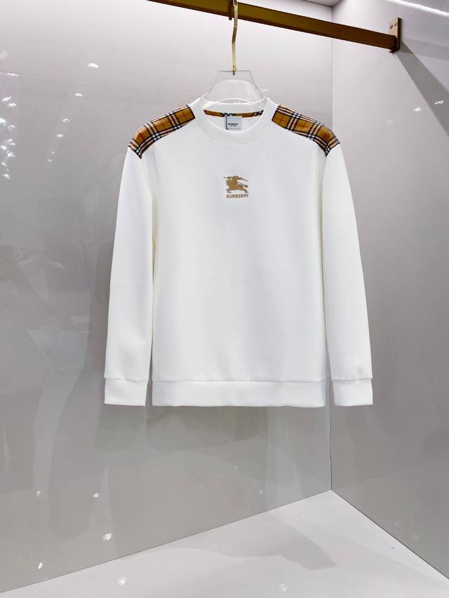 Burberry巴宝莉 2025Ss秋冬新品 长袖太空棉卫衣，经典Logo设计，百搭款 官网同步发售 定制面料，柔软细腻，亲肤感极高，完美诠释出品牌的时尚潮流！