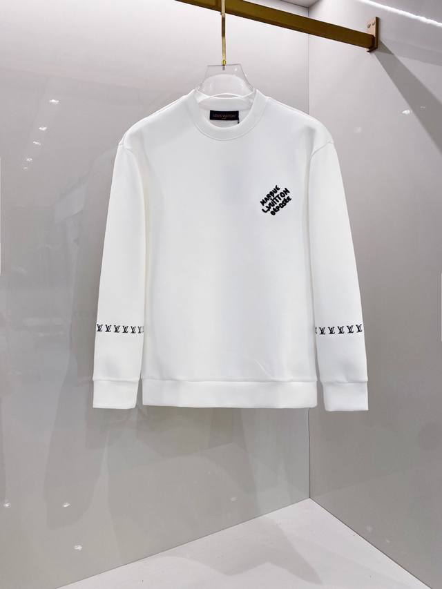 Lv路易威登 2025Ss秋冬新品 长袖太空棉卫衣，经典Logo设计，百搭款，定制面料，柔软细腻，亲肤感极高，完美诠释出品牌的时尚潮流！男人的衣柜都少不了基础