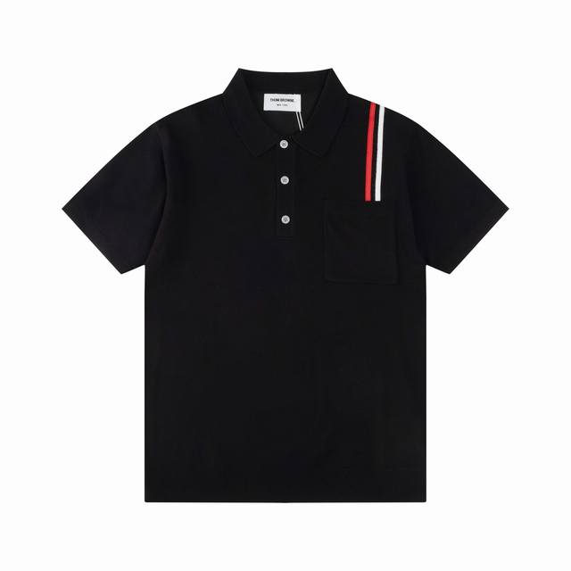 Thom Browne 汤姆布朗 Tb经典四条杠基础风格 年年都穿的经典款必须选择品质独家定制，柔软舒适，圆领短袖针织衫，凉爽，透气，手感无敌好，拿到手里就能感