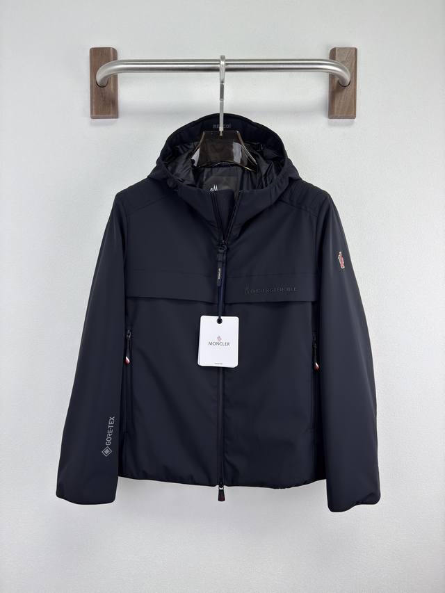 Moncler 25秋冬新品薄棉服夹克，高端户外系列，原版材质细节 高端货 品相超级好！ 颜色：黑色 尺码：12345 M-3Xl