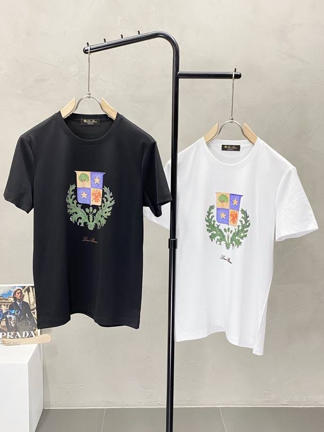 Lp-Loro Piano诺悠翩雅独家专供新款原单男士休闲春夏短袖 高端 高端版本 时尚百搭爆款进口面料 手感超柔软细腻 穿着亲肤舒适 高端精品 代工厂P精细做