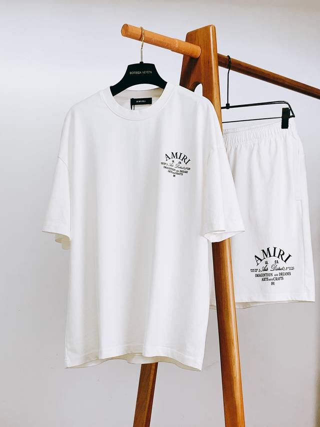 Amiri 埃米尔 2025Ss春夏新品 时尚休闲套装，进口定制面料打造，舒适透气，质地超赞，客供五金辅料，运动休闲于一身，无可挑剔的一流设计，极致舒适和快速排