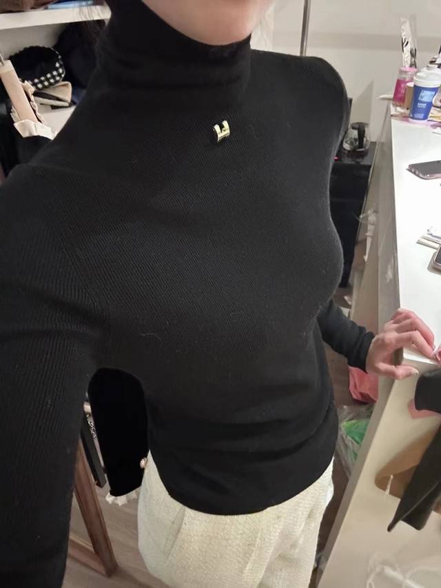 新款打底针织毛衣超细羊毛高领