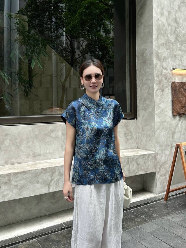 欧货新款 爆款出货！人丝香云纱上衣十拿十补Smlxl