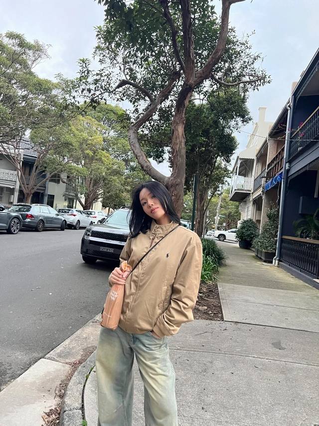 Ralph Laur*N 25Fw秋冬新款 经典款小马刺绣老钱风夹克外套丨独家高版出品！众多穿搭博主上身推荐， 哈林顿夹克的版型翻领拉链防风设计休闲风格和街头潮