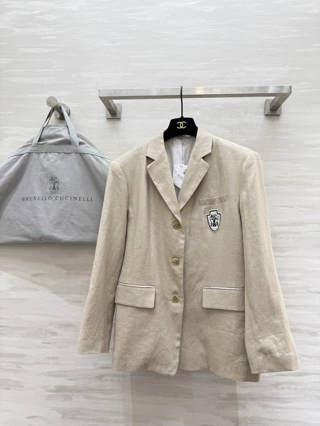 Bc2秋冬新款 亚麻廓形西装外套 定制亚麻面料 宽松廓形大气高级 高品质 现货首发Size：S M L S码肩宽：42，胸围：102，衣长：70
