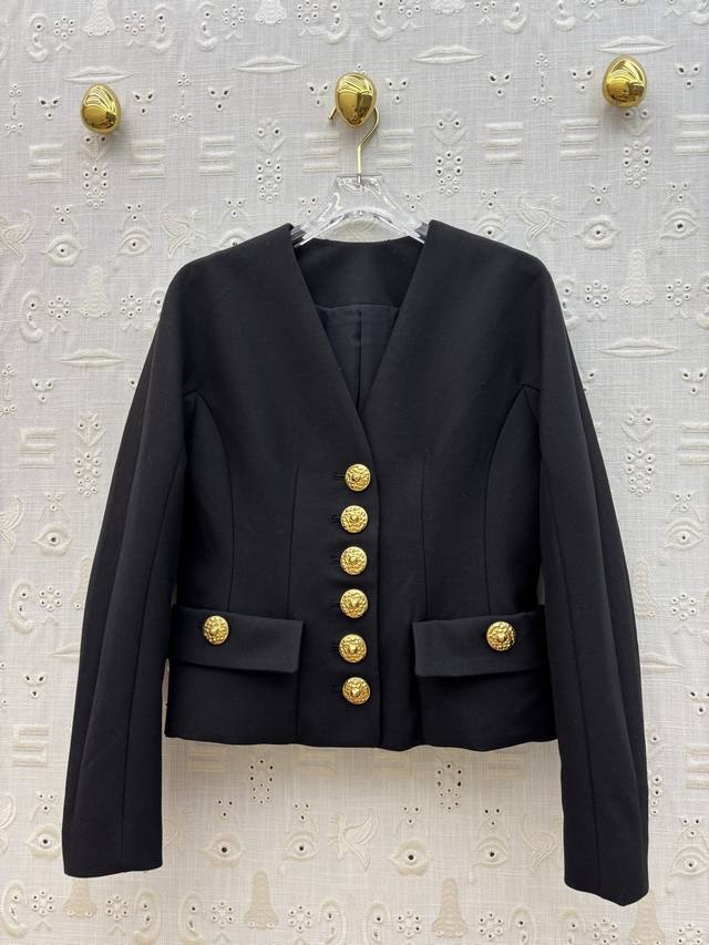 半裙 外套 Sch家 25新款 V金扣收腰西服外套多样排扣半裙 时髦感V领双口袋外套 百搭大气 充满腔调感 独一份时髦 收腰西装剪裁搭配排扣包臀半裙 细节感在线