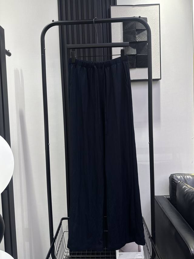 Acne Studios-新款 经典净版绑带阔腿裤 深色复古蓝 面料有垂感 上身特别显瘦 百搭不挑人 单色 Smlxl