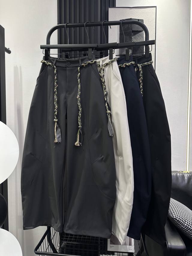 Balenciaga 巴黎世家-新款 绿绳麻花编织腰带气球裤 洋气百搭显瘦款 上身效果特别棒 百搭不挑腿型 绝绝子 四色 Smlxl