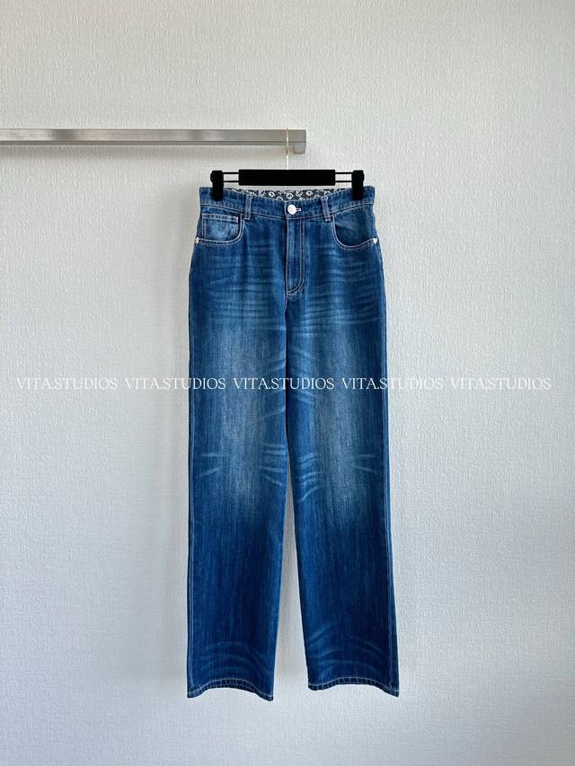 新品发布 高腰直筒牛仔裤 颜色：深蓝色 尺码：S M L C*Kz