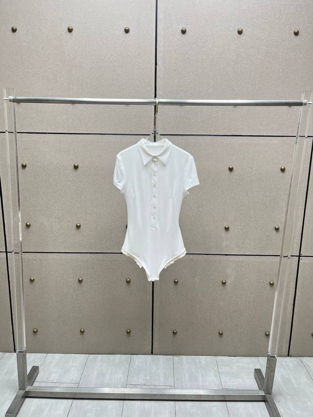 Magda 花边翻领连体衣！粘胶纤维 Sml
