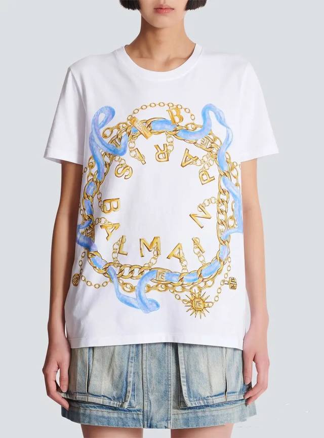 印花T恤！棉 Sml