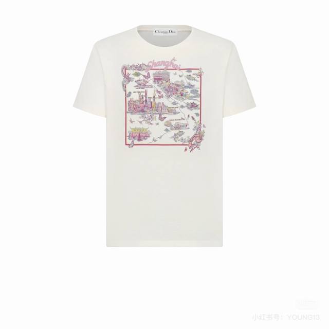 新款25 Souvenir城市花卉限定系列 短袖T恤 Sml