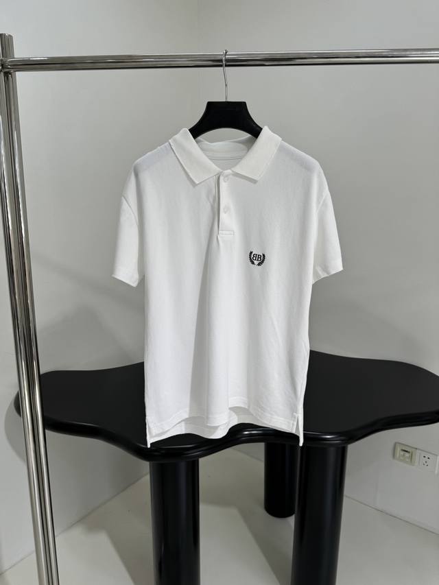 Laurel Classic新品合身珠地棉Polo T恤 修身版型 独家对版定制定染珠地棉面料制作 平翻领口设计 胸口饰有Laurel Classic醒目徽标刺