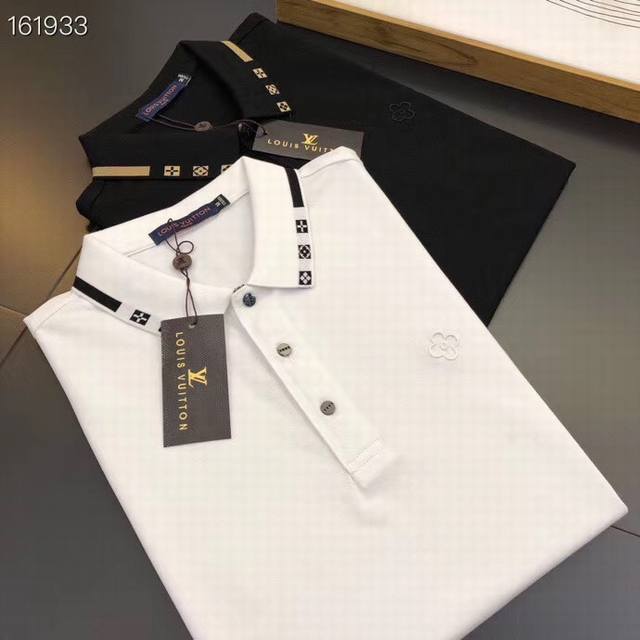 Louis Vuoitton Lv 原单高品质polo衫 极简主义大气商务休闲短袖翻领衫 采用120支双丝光棉面料 切割工艺！轻薄透气 超柔软亲肤触感！简约精工