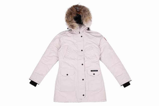 款号：Y96 顶级货源 米白 Canada Goose 加拿大鹅07款女款羽绒服外套