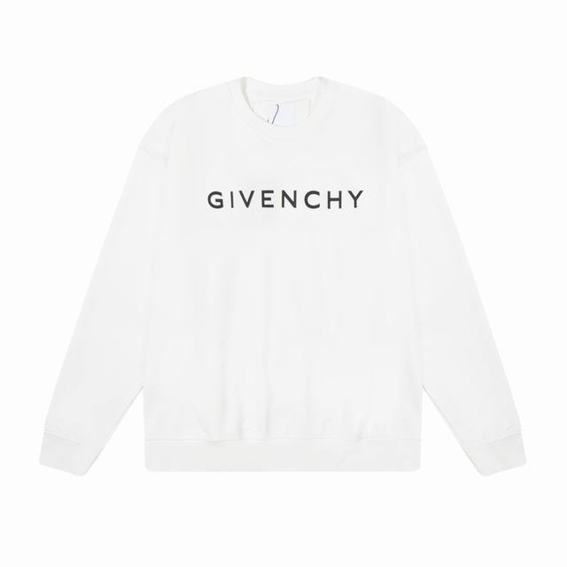 Givenchy*纪梵希 Givenchy*纪梵希经典字母印花圆领卫衣 -定制400克 优库亲肤绒潮牌大卫衣面料 布面干净 布纹清晰 手感非常细腻扎实 更加力挺