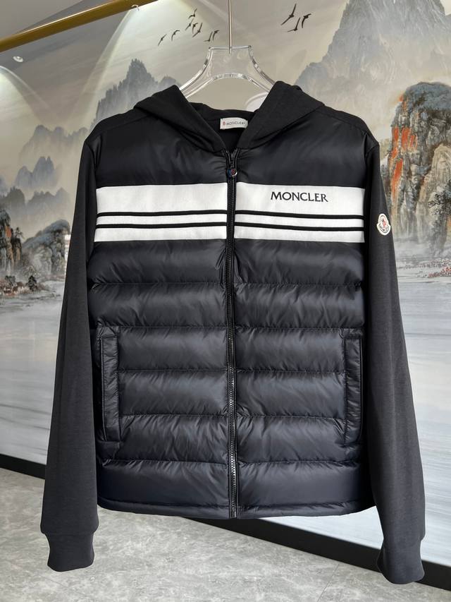 C30 蒙口针织拼接羽绒服2025秋冬新款 原版订制五金配件全进口 原版定制 欢迎对比 绝对的高品质 采用顶级95白鸭绒 超柔软 充羽量蓬松饱满 超级重工 面料