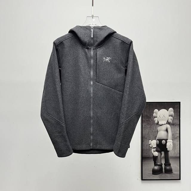 顶级天花羊毛软壳 Arcteryx始祖鸟 Sawyer Wool Hoody 羊毛防风连帽软壳夹克外套 冲锋衣春秋 Arc‘Teryx 羊毛软壳外套 始祖鸟家