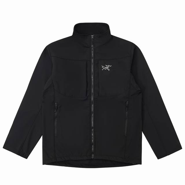立领伽马商鸟夹克工厂p直批黑色 Gamma Jacket始祖鸟伽马夹克外套 别名商务鸟 全网独家首发 Arc Teryx始祖鸟Gamma系列Mx软壳单层冲锋衣3