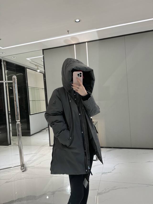 鹅绒正品级 二合一摩登系列A8款工装羽绒服 Mackage 迈凯奇中长款工装羽绒服 迈凯奇工装羽绒服 石墨灰