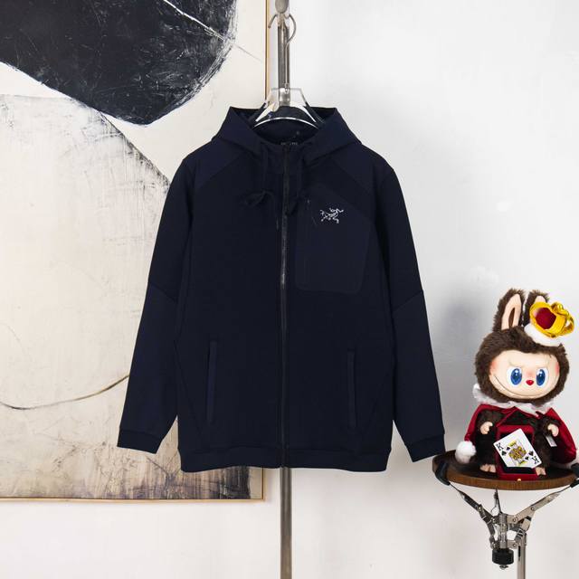 Zp版本［独家供应］ 2005始祖鸟新款顶级版本套装 可分拆卖 拉链连帽外套口袋压标和肩膀都是拼色，裤头做包边！裤脚拼色压标 男女同款 面料 棉针织 72%棉