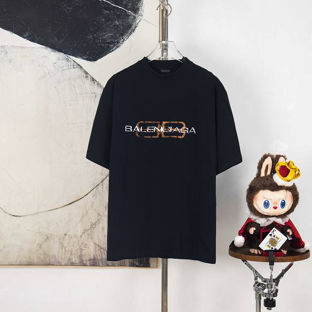 Zp版本［独家供应］ Balenciaga 做旧字母印花T恤 面料：平纹针织面料 工艺：做旧制作 版型：合身版型 克重：约315克 描述：Balenciaga巴